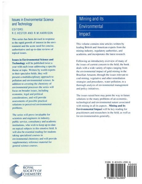 Produktbild: Mining and its Environmental Impact
