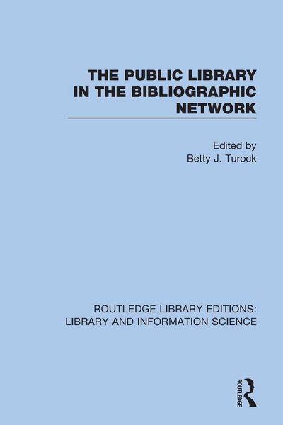 Produktbild: The Public Library in the Bibliographic Network