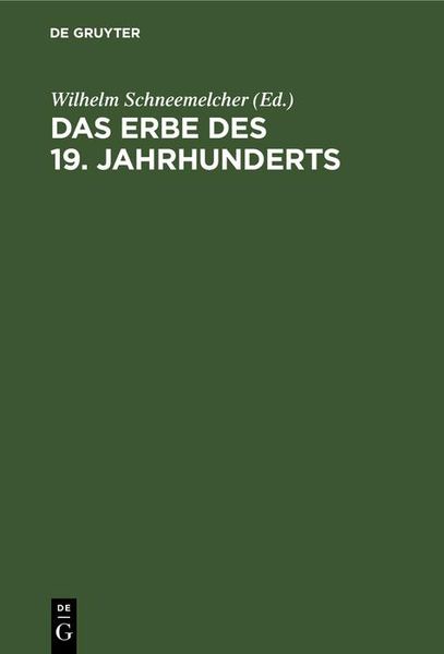Produktbild: Das Erbe des 19. Jahrhunderts