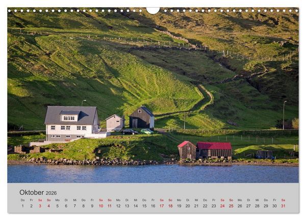 Produktbild: F&auml;r&ouml;er Inseln 2026 (Wandkalender 2026 DIN A3 quer), CALVENDO Monatskalender