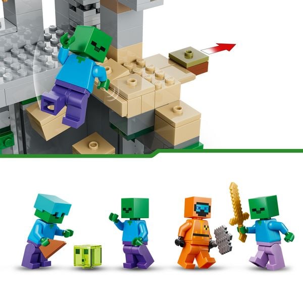 Produktbild: LEGO Minecraft 21587 Zombieverlies, Spielzeug f&uuml;r Kinder ab 8 Jahren