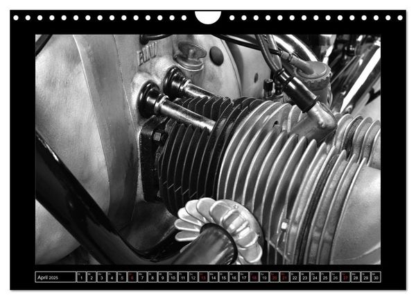 Produktbild: BMW R69S in schwarzweiss (Wandkalender 2025 DIN A4 quer), CALVENDO Monatskalender