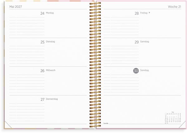 Produktbild: Organizer & Notes A5 Checkered 26/27 17M