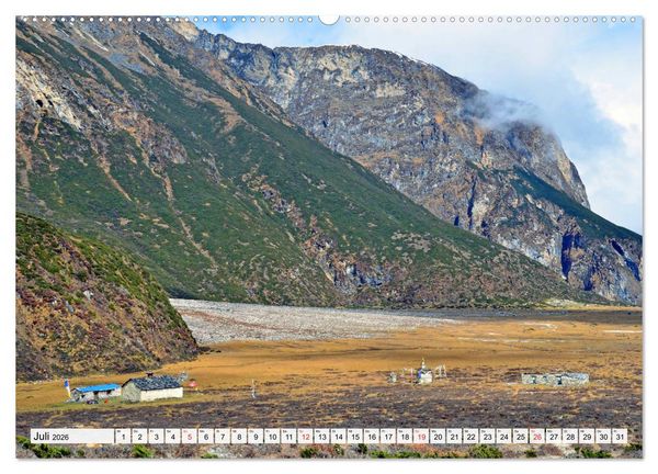 Produktbild: NEPAL, die Umrundung des Manaslu (Wandkalender 2026 DIN A2 quer), CALVENDO Monatskalender