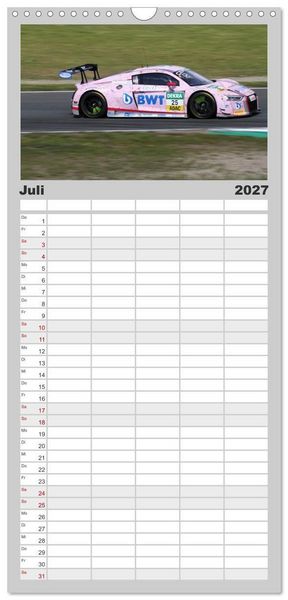 Produktbild: Familienplaner 2027 - SPORTWAGEN DTM und FIA GT mit 5 Spalten (Wandkalender, 21 x 45 cm) CALVENDO