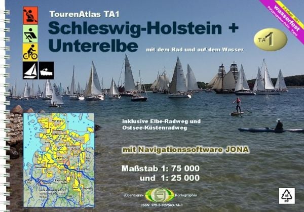 TourenAtlas TA1 Schleswig-Holstein-Unterelbe, Set von Erhard Jübermann, Jübermann, E, 9783929540741