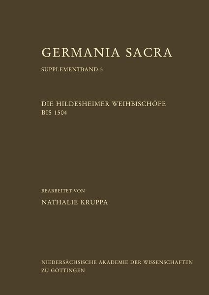 Produktbild: Die Hildesheimer Weihbisch&ouml;fe bis 1504