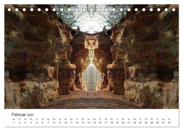 Produktbild: Spiegelwelten - Natur anders sehen (Tischkalender 2027 DIN A5 quer), CALVENDO Monatskalender
