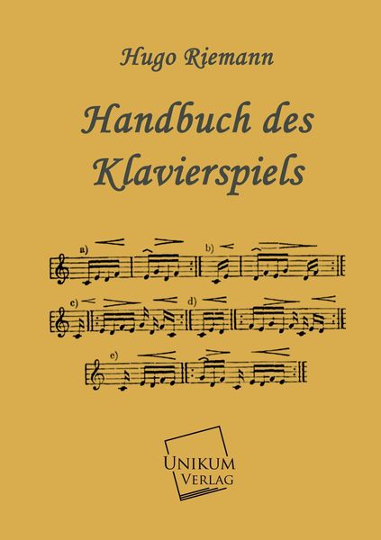 Produktbild: Riemann, H: Handbuch des Klavierspiels