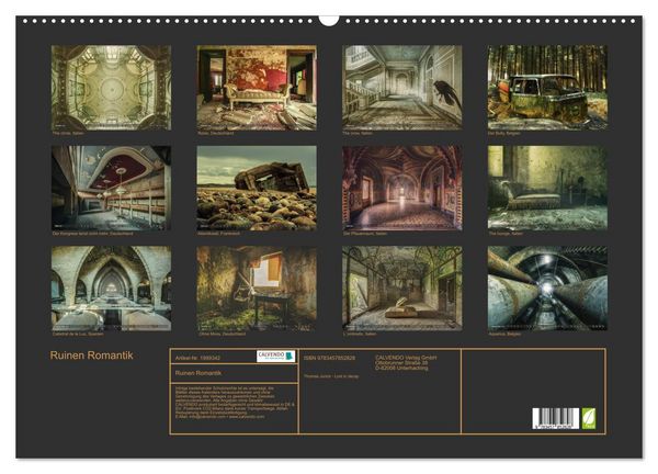 Produktbild: Ruinen Romantik (Wandkalender 2026 DIN A2 quer), CALVENDO Monatskalender