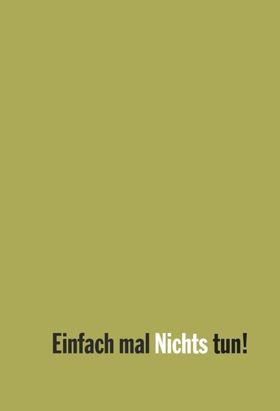 Produktbild: Einfach mal Nichts tun!