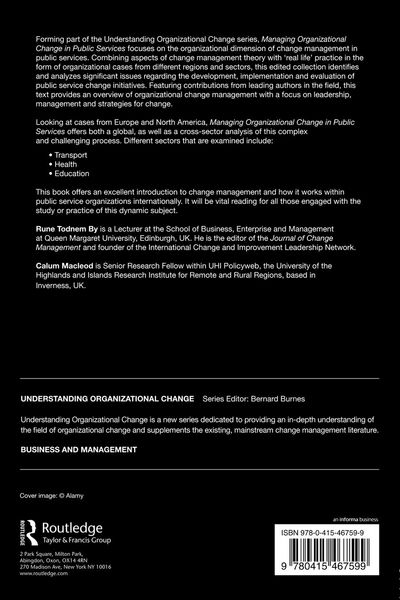 Produktbild: Managing Organizational Change in Public Services