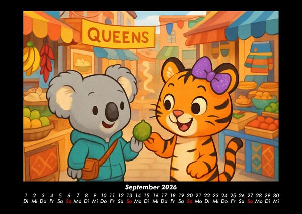 Produktbild: Kiki & Tina - Ein Jahr in New York 2026 Fotokalender DIN A3
