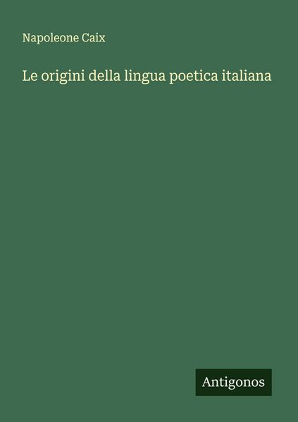 Produktbild: Le origini della lingua poetica italiana