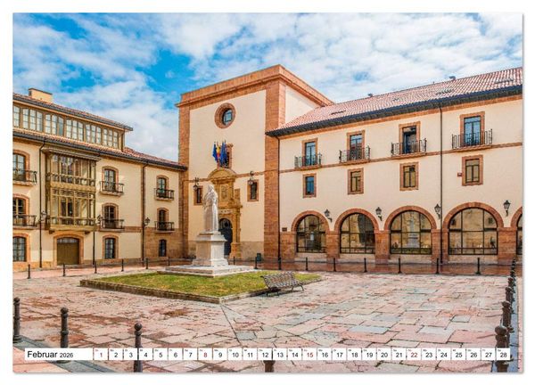 Produktbild: Oviedo - Asturische Eleganz in Stein (Wandkalender 2026 DIN A3 quer), CALVENDO Monatskalender
