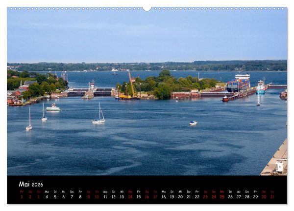 Produktbild: Kiel - Stadt an der F&ouml;rde (hochwertiger Premium Wandkalender 2026 DIN A2 quer), Kunstdruck in Hochglanz