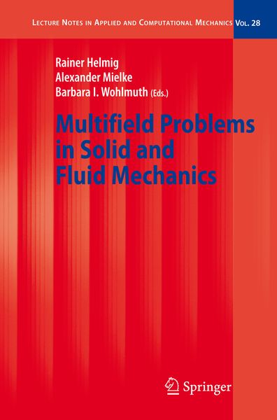 Produktbild: Multifield Problems in Solid and Fluid Mechanics