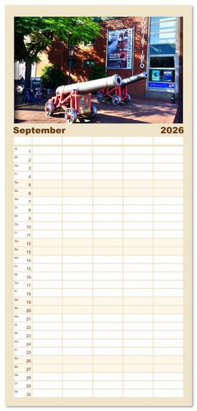 Produktbild: Familienplaner 2026 - Malerisches Stade mit 5 Spalten (Wandkalender, 21 x 45 cm) CALVENDO