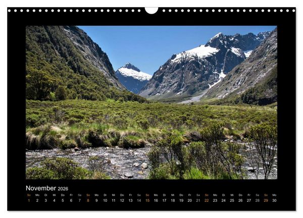 Produktbild: Neuseeland - Wunderwelt der Natur (Wandkalender 2026 DIN A3 quer), CALVENDO Monatskalender