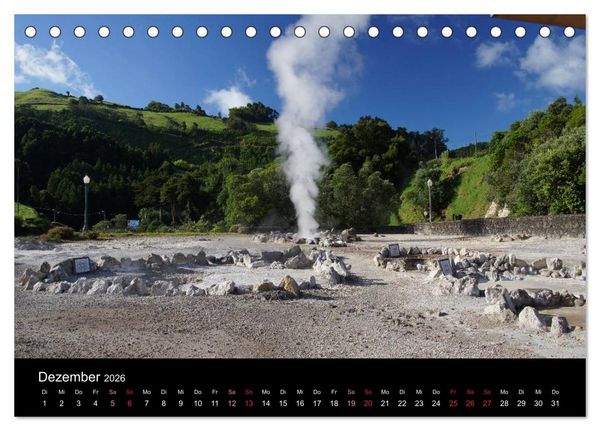 Produktbild: Azoren - Ein Naturerlebnis (Tischkalender 2026 DIN A5 quer), CALVENDO Monatskalender