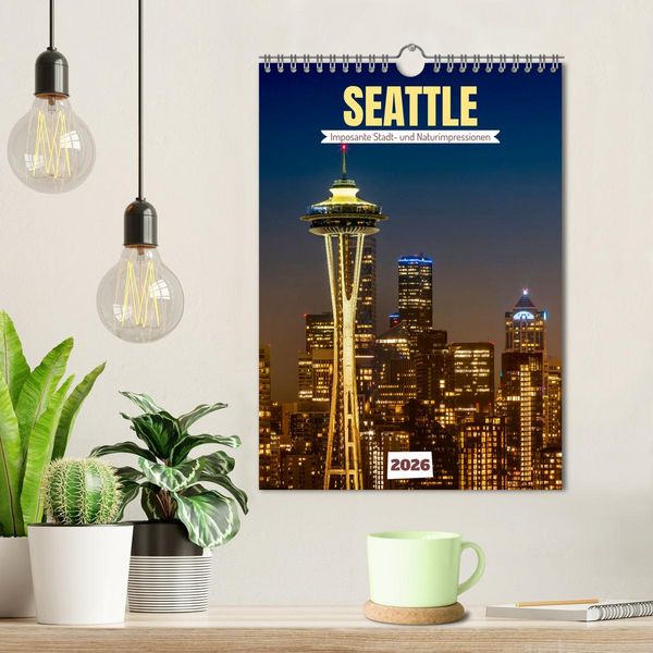 Produktbild: SEATTLE Imposante Stadt- und Naturimpressionen (Wandkalender 2026 DIN A4 hoch), CALVENDO Monatskalender