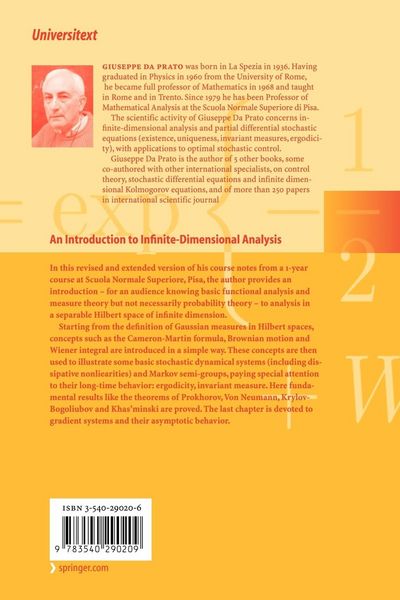 Produktbild: An Introduction to Infinite-Dimensional Analysis