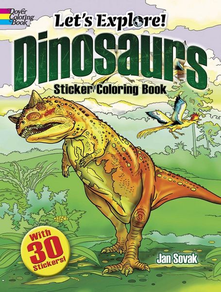 Produktbild: Sovak, J: Let's Explore! Dinosaurs Sticker Coloring Book