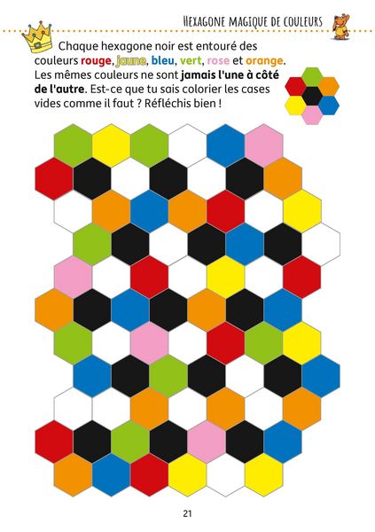 Produktbild: Bloc de casse-t&ecirc;tes et livre activite 7 ans : Des &eacute;nigmes color&eacute;es pour la maternelle - cahier activite 5 ans labyrinthe, sudoku, etc pour stimuler