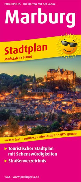 Marburg. Stadtplan 1:14 000