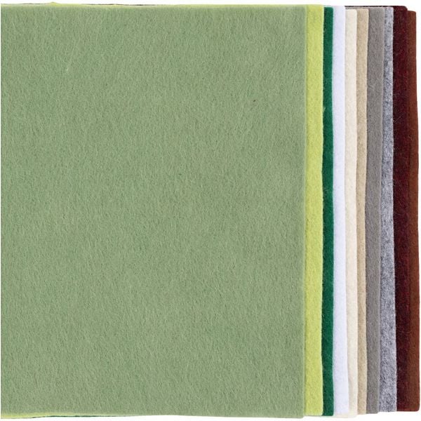 Produktbild: Creativ Company Bastelfilz, A4, Blatt 210x297 mm, Dicke 2 mm, Natur, 10 Stk