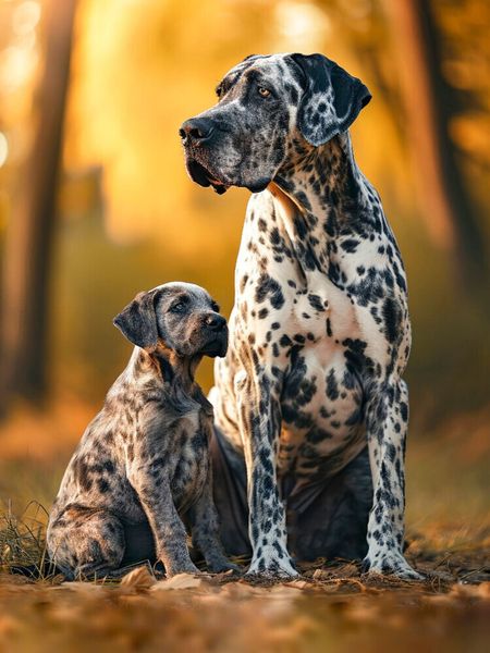 Produktbild: CALVENDO Puzzle Deutsche Dogge, traute Zweisamkeit | 1000 Teile Lege-Gr&ouml;&szlig;e 64x48cm Foto-Puzzle f&uuml;r gl&uuml;ckliche Stunden