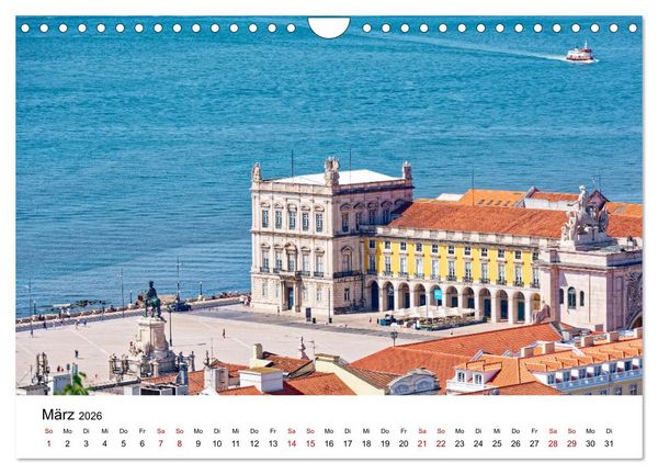 Produktbild: Lissabon und seine Wahrzeichen - Zwischen Tradition und Moderne (Wandkalender 2026 DIN A4 quer), CALVENDO Monatskalender