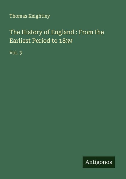 Produktbild: The History of England : From the Earliest Period to 1839