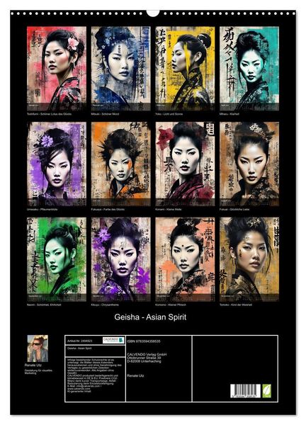 Produktbild: Geisha - Asian Spirit (Wandkalender 2027 DIN A2 hoch), CALVENDO Monatskalender