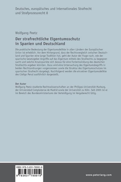Produktbild: Der strafrechtliche Eigentumsschutz in Spanien und Deutschland
