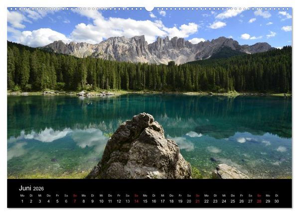 Produktbild: Seen im Gebirge (Wandkalender 2026 DIN A2 quer), CALVENDO Monatskalender