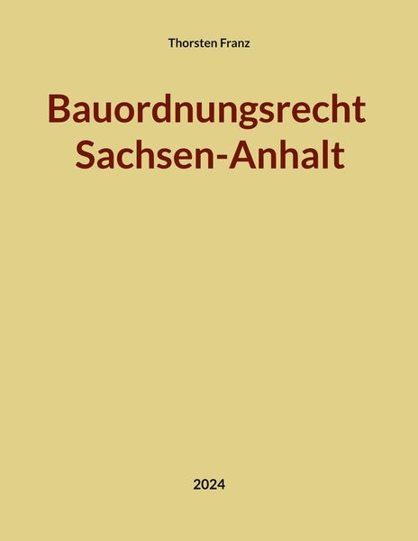 Produktbild: Bauordnungsrecht Sachsen-Anhalt