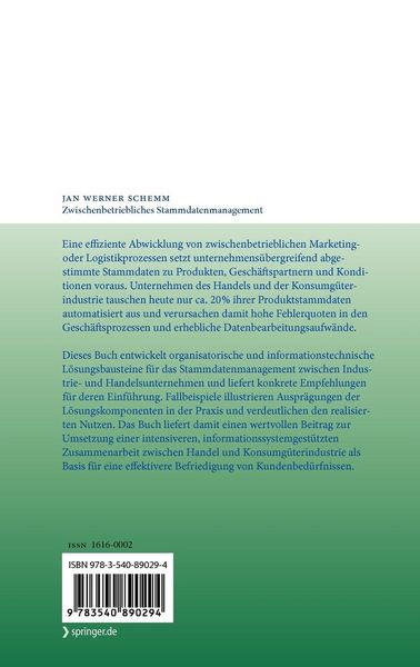 Produktbild: Zwischenbetriebliches Stammdatenmanagement