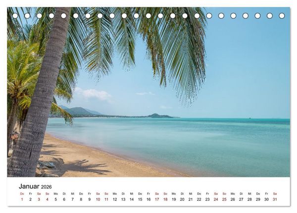 Produktbild: Die sch&ouml;nsten Inseln Thailands (Tischkalender 2026 DIN A5 quer), CALVENDO Monatskalender