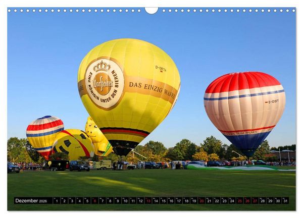 Produktbild: Ballonfahren - Die Stille nach dem Start (Wandkalender 2026 DIN A3 quer), CALVENDO Monatskalender