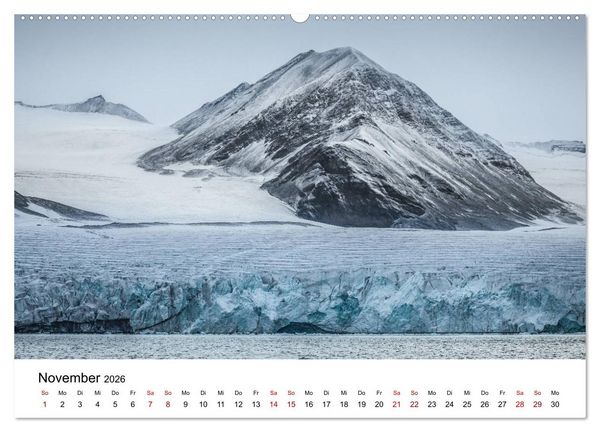 Produktbild: Spitzbergenkalender (hochwertiger Premium Wandkalender 2026 DIN A2 quer), Kunstdruck in Hochglanz