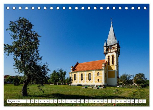 Produktbild: Kirchen und Kl&ouml;ster in Rum&auml;nien (Tischkalender 2026 DIN A5 quer), CALVENDO Monatskalender