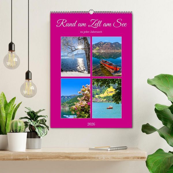 Produktbild: Rund um Zell am See (Wandkalender 2026 DIN A2 hoch), CALVENDO Monatskalender