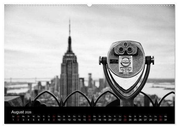 Produktbild: New York 2026 (Wandkalender 2026 DIN A2 quer), CALVENDO Monatskalender