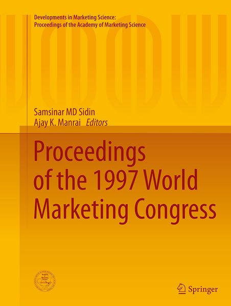 Produktbild: Proceedings of the 1997 World Marketing Congress