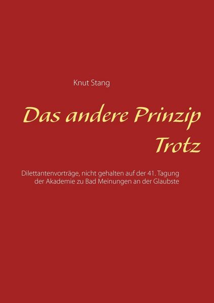 Produktbild: Das andere Prinzip Trotz
