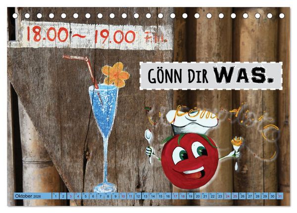 Produktbild: Enjoy your life - Genie&szlig;e das Leben (Tischkalender 2026 DIN A5 quer), CALVENDO Monatskalender