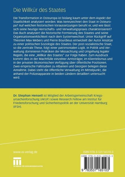 Produktbild: Die Willk&uuml;r des Staates