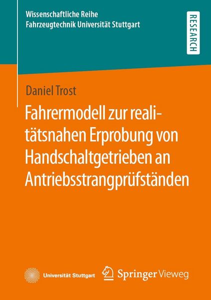 Produktbild: Fahrermodell zur realit&auml;tsnahen Erprobung von Handschaltgetrieben an Antriebsstrangpr&uuml;fst&auml;nden