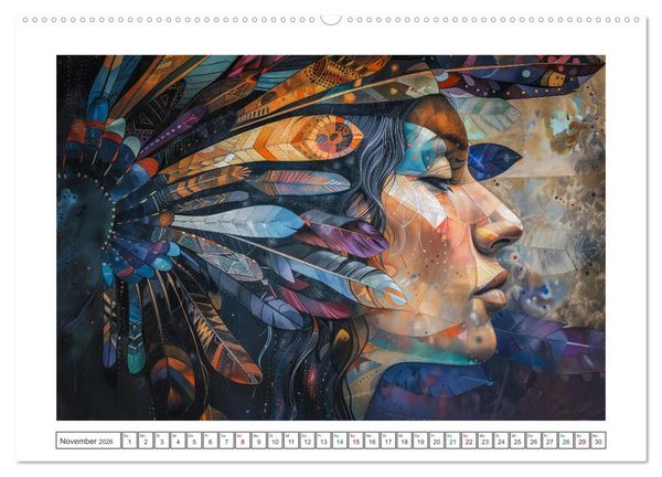 Produktbild: Indian Spirits (Wandkalender 2026 DIN A2 quer), CALVENDO Monatskalender